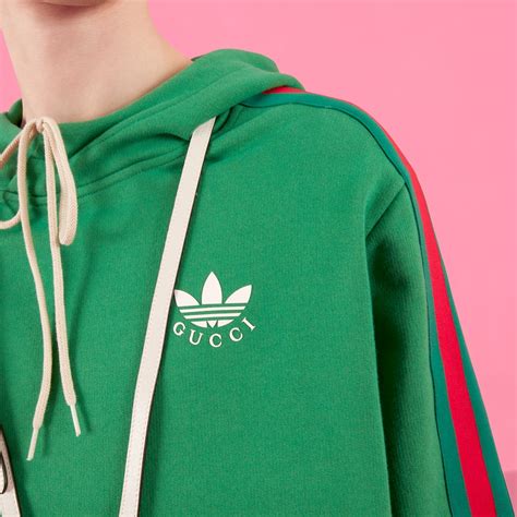 gucci adidas hoodie green